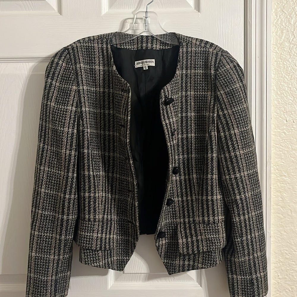 Giorgio Armani vintage tweed blazer - Picture 13 of 13